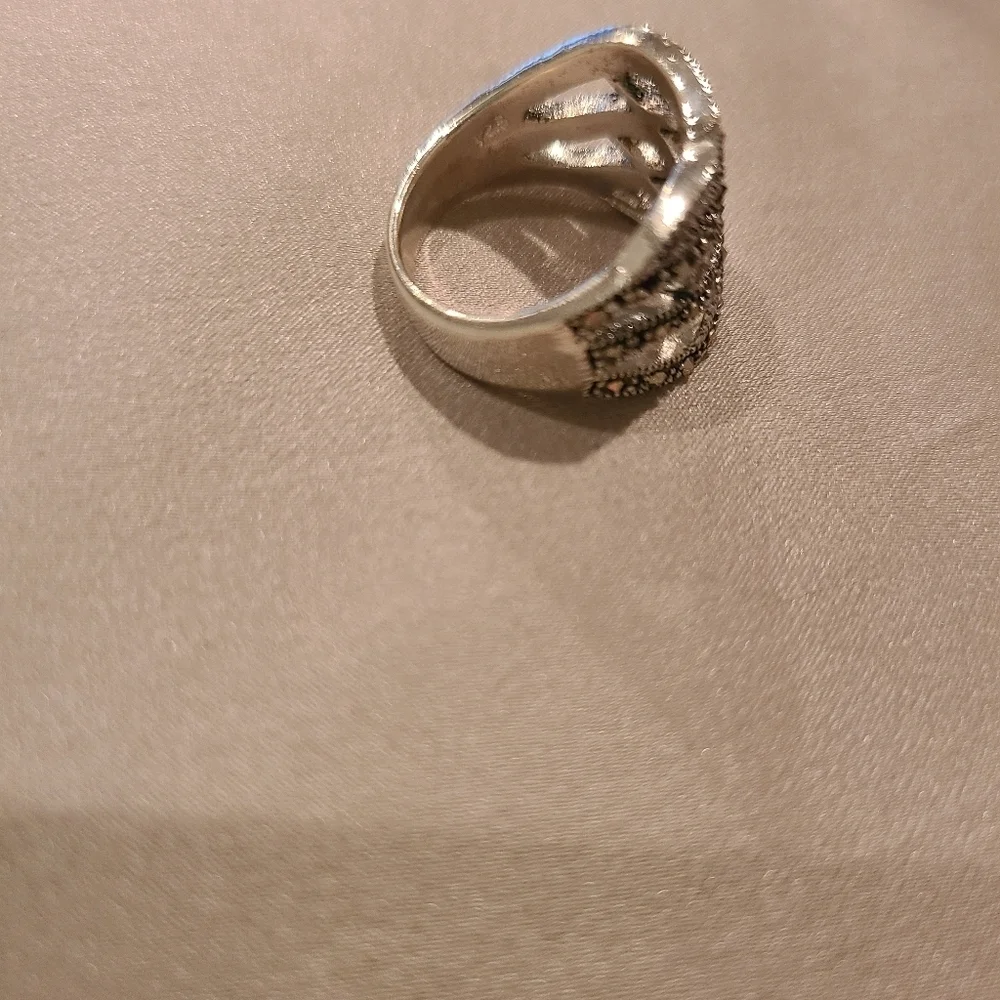 Marcasite Sterling silver ring